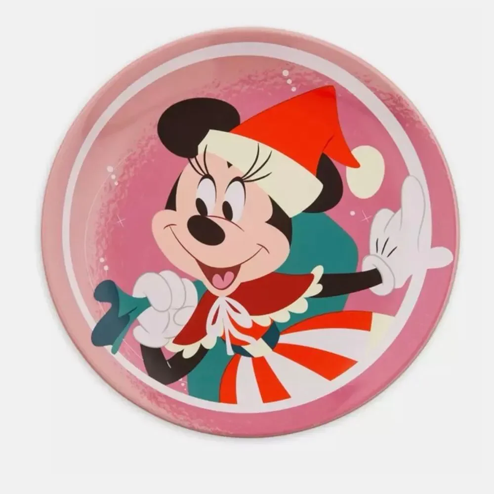 Mickey Mouse & Friends Holiday Plate 4-pc Set 2023 NEW Minnie Simba Dumbo Disney